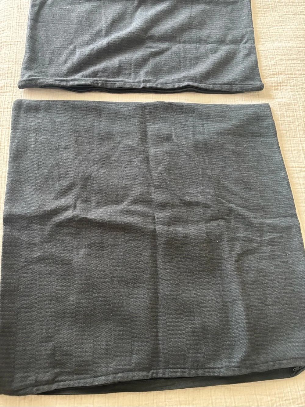 IKEA Black Pillow Shams Duo